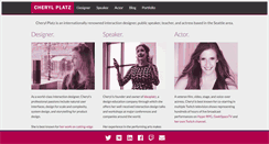 Desktop Screenshot of cherylplatz.com